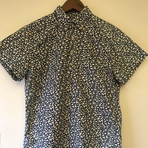 Jcrew Poppy 3/4 button up
